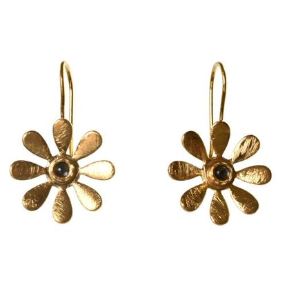 Euro Gold Gemstone Daisy Drops A316a