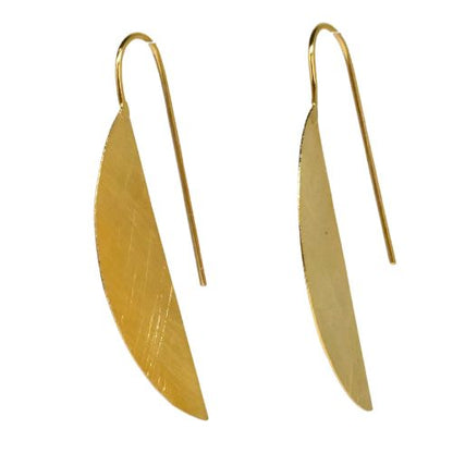 Euro Gold Hook Earrings B96a