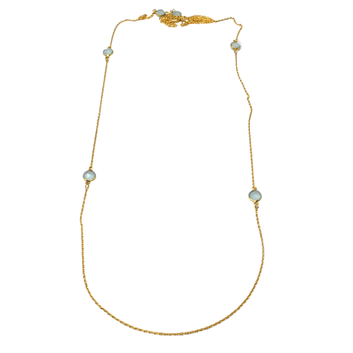 Euro Gold Gem Necklace and braceletA365