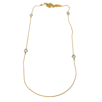 Euro Gold Gem Necklace and braceletA365