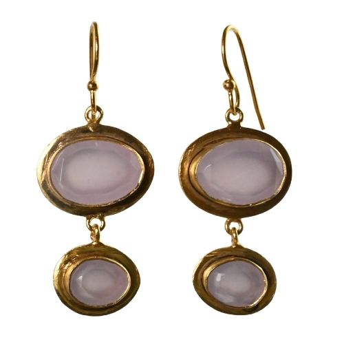 Euro Gold Gemstone Drops A340