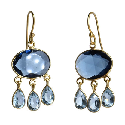 Euro Gold Gemstone Earrings-many varieties A36F