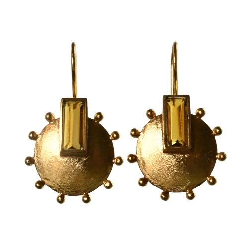 Euro Gold Gemstone Drops A228