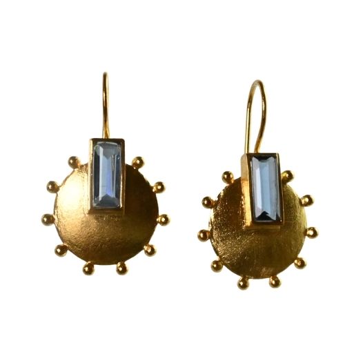 Euro Gold Gemstone Drops A228