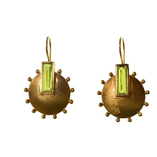 Euro Gold Gemstone Drops A228