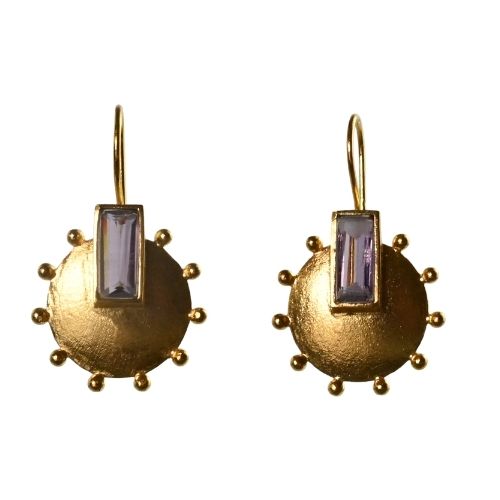 Euro Gold Gemstone Drops A228