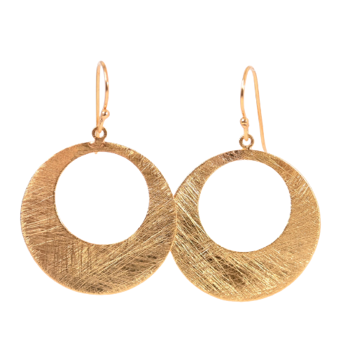 Euro Gold Earrings B344