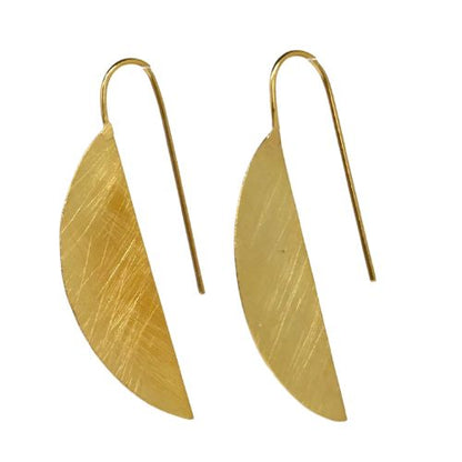 Euro Gold Hook Earrings B96a