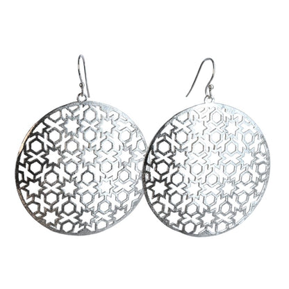 Silver Wash Earrings C35a