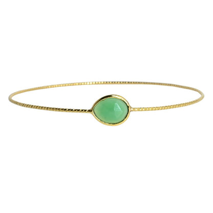 Euro Gold Bangle with gems- A278