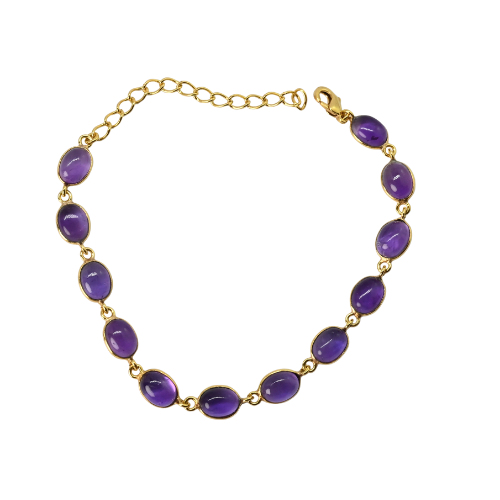 Euro Gold Gemstone Bracelets  A233