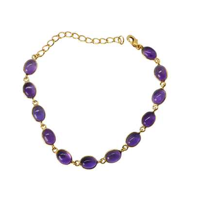 Euro Gold Gemstone Bracelets  A233