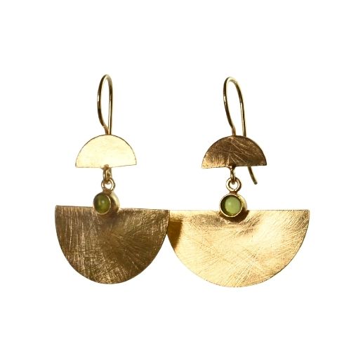Euro Gold Gemstone Drops A189p