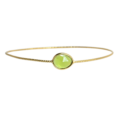 Euro Gold Bangle with gems- A278