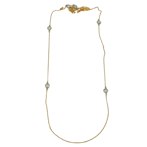 Euro Gold Gem Necklace and braceletA365