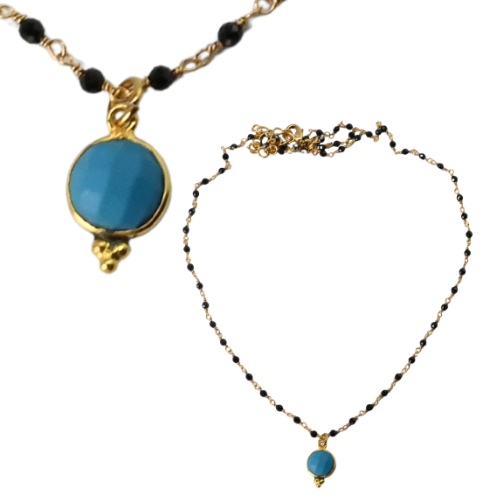 New ! Euro Gold 45 cm Gemstone Chain Necklace A1