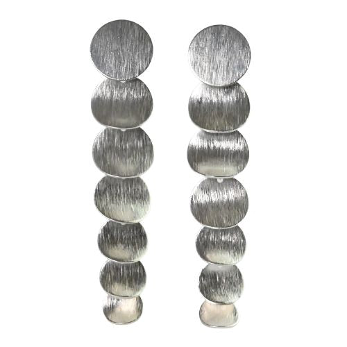 Euro  Silver Wash Earrings C91G