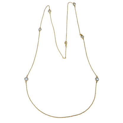 Euro Gold Gem Necklace and braceletA365