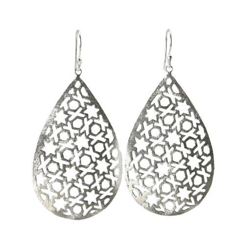 Silver Wash Earrings C151