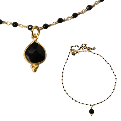New ! Euro Gold 45 cm Gemstone Chain Necklace A1