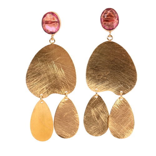 Euro Gold Gemstone Drops A360