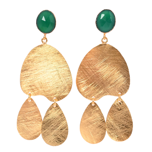 Euro Gold Gemstone Drops A360