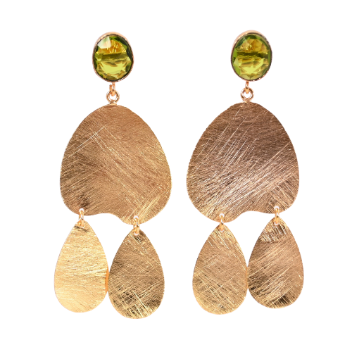 Euro Gold Gemstone Drops A360