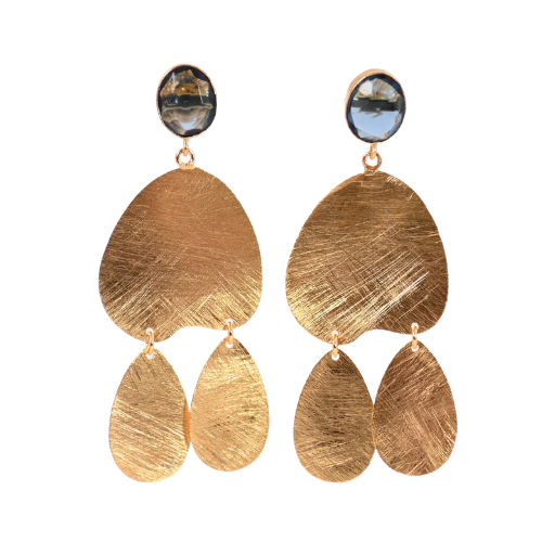 Euro Gold Gemstone Drops A360