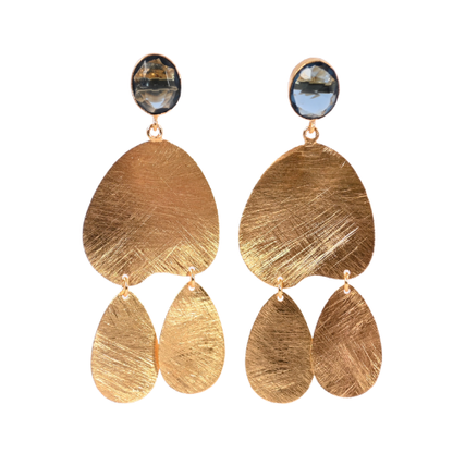 Euro Gold Gemstone Drops A360