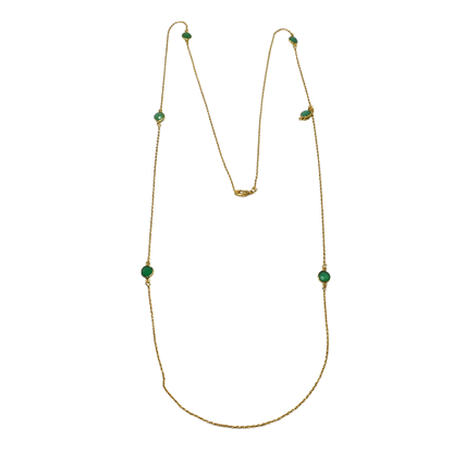 Euro Gold Gem Necklace and braceletA365