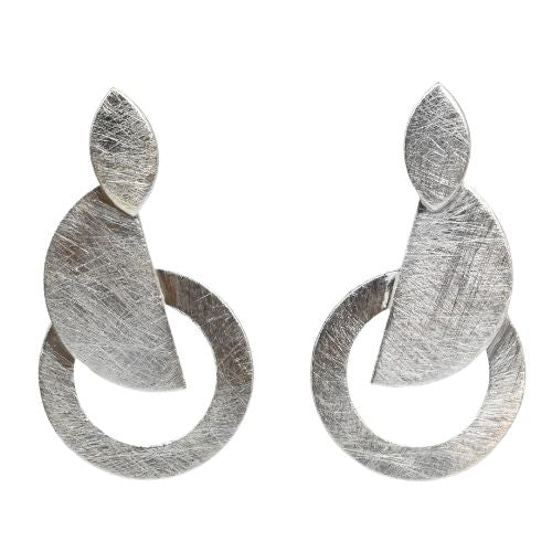 Silver Wash Earrings C44a