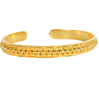 Euro Gold Cuff bangle A187a.
