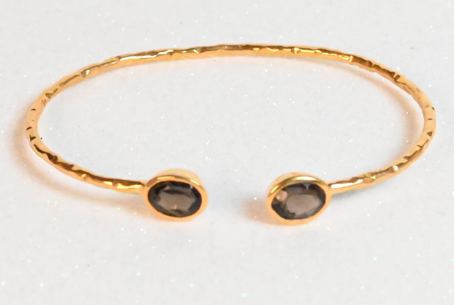 Euro Gold cuff bangle with gems- A21