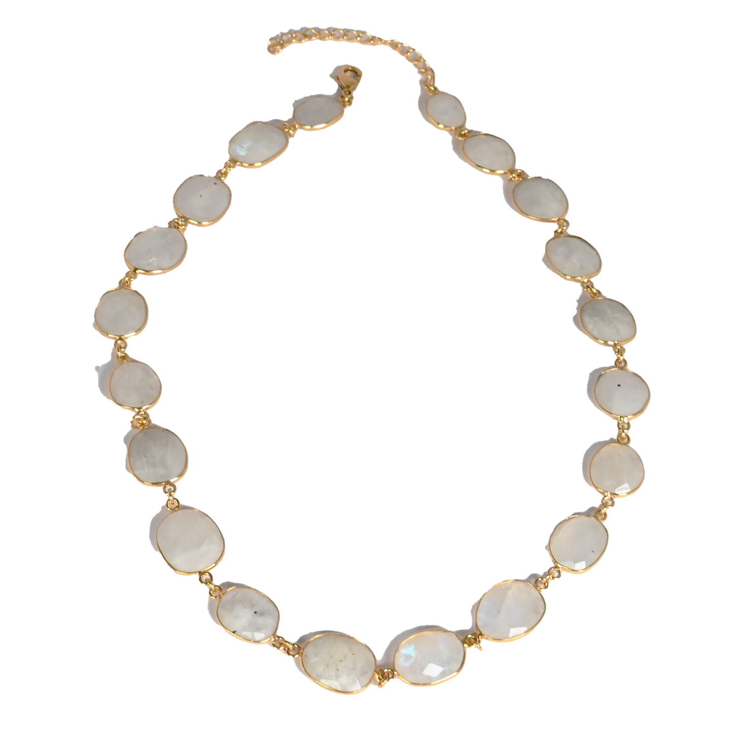 Euro Gold Gemstone Necklace 50 cm  A231