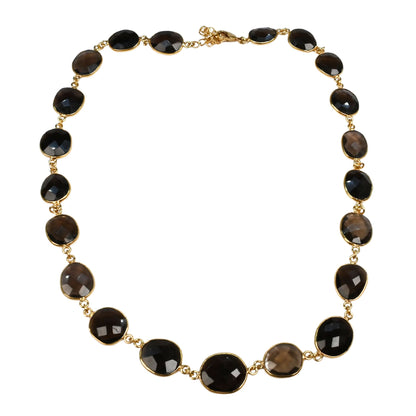 Euro Gold Gemstone Necklace 50 cm  A231