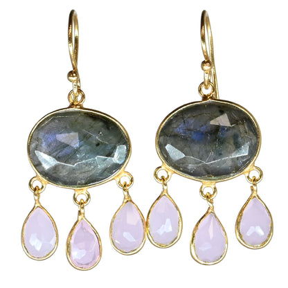 Euro Gold Gemstone Earrings-many varieties A36F