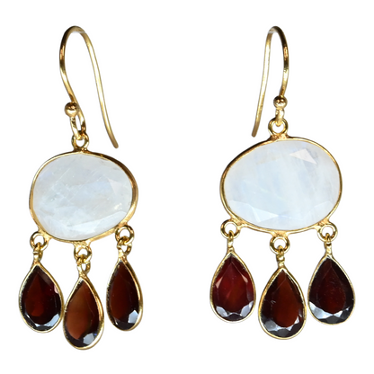 Euro Gold Gemstone Earrings-many varieties A36F