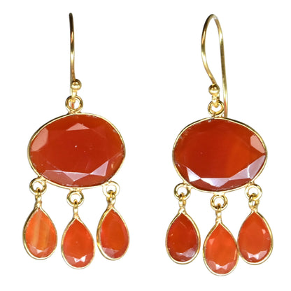 Euro Gold Gemstone Earrings-many varieties A36F