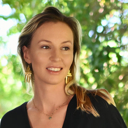 Euro Gold  Earrings B104