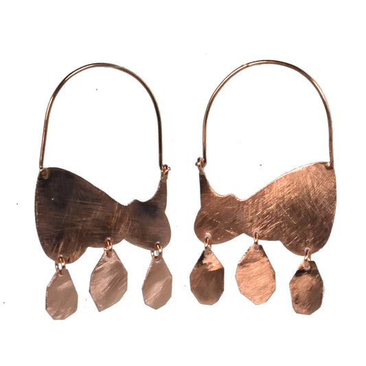 Euro  Rose Gold Earrings B14r