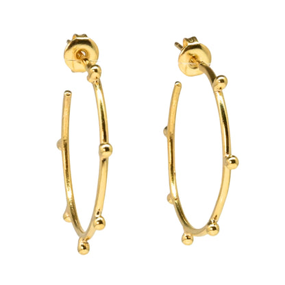 Euro Gold hob30dop Earrings B213