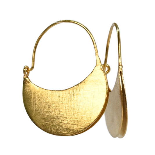 Euro Gold hoop Earrings B236