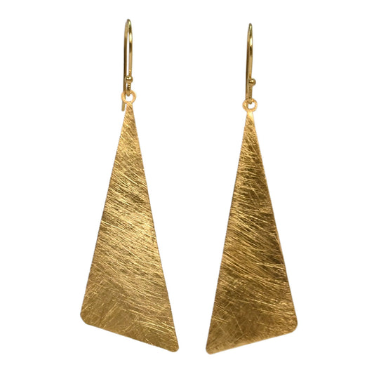 Euro Gold geometrical hook Earrings B245