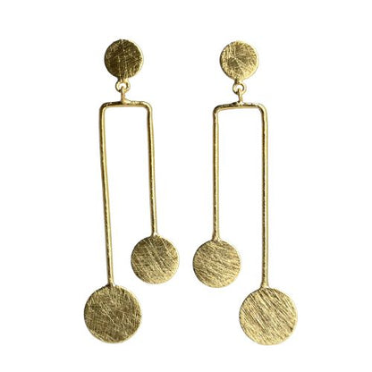 Euro Gold Stud Earrings B263A