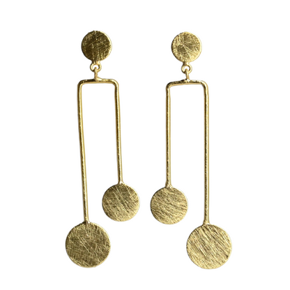 Euro Gold Stud Earrings B263A