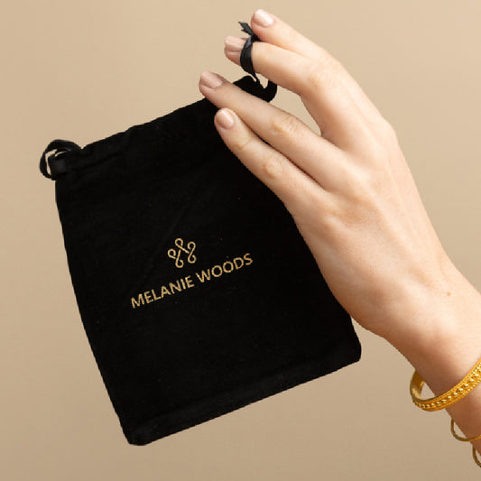 Black Velvet Jewellery pouch 125 x 150 mm
