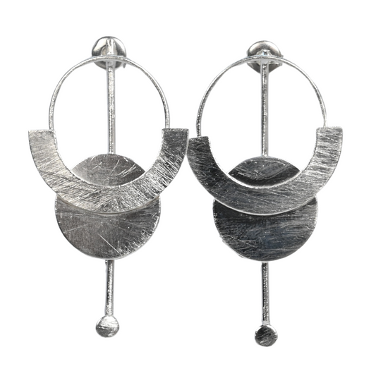 Silver Wash Earrings C243