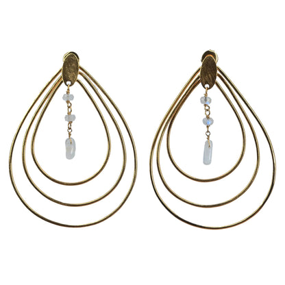 Euro Gold Earrings A196a