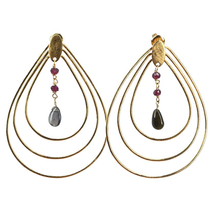 Euro Gold Earrings A196a