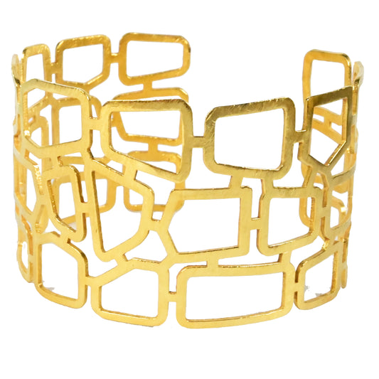 Euro Gold Cuff bangle A43